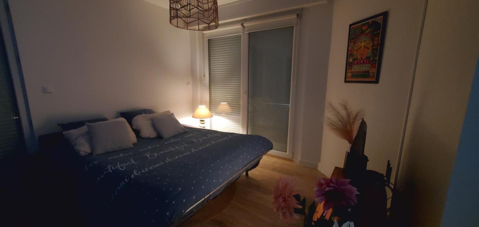 Le Clemenceau Appart-Calais Nord-Balcon-Plage 외부 사진