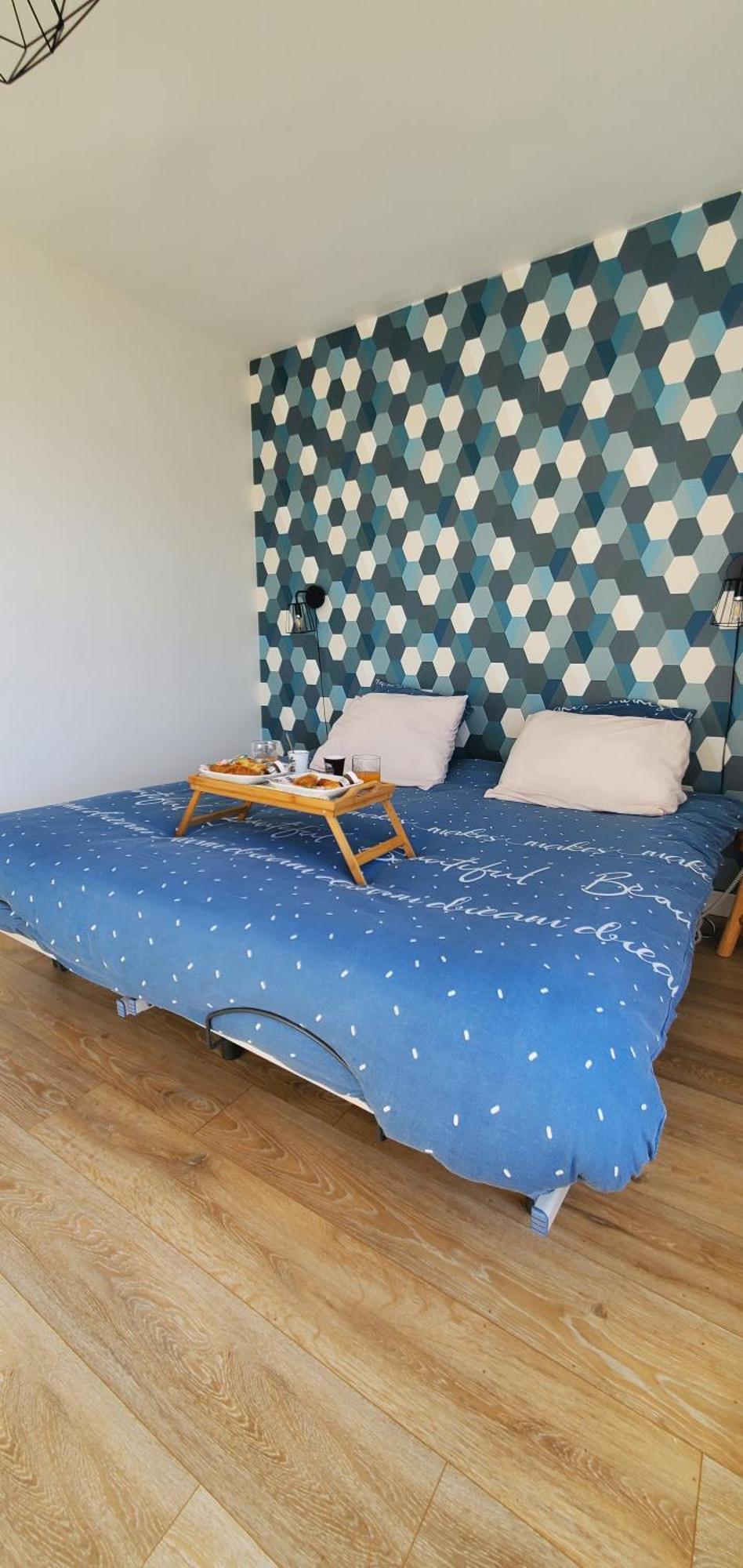 Le Clemenceau Appart-Calais Nord-Balcon-Plage 외부 사진